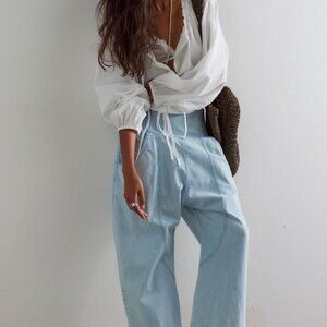 We The Free Lunan Pull On Harem Jeans, Large